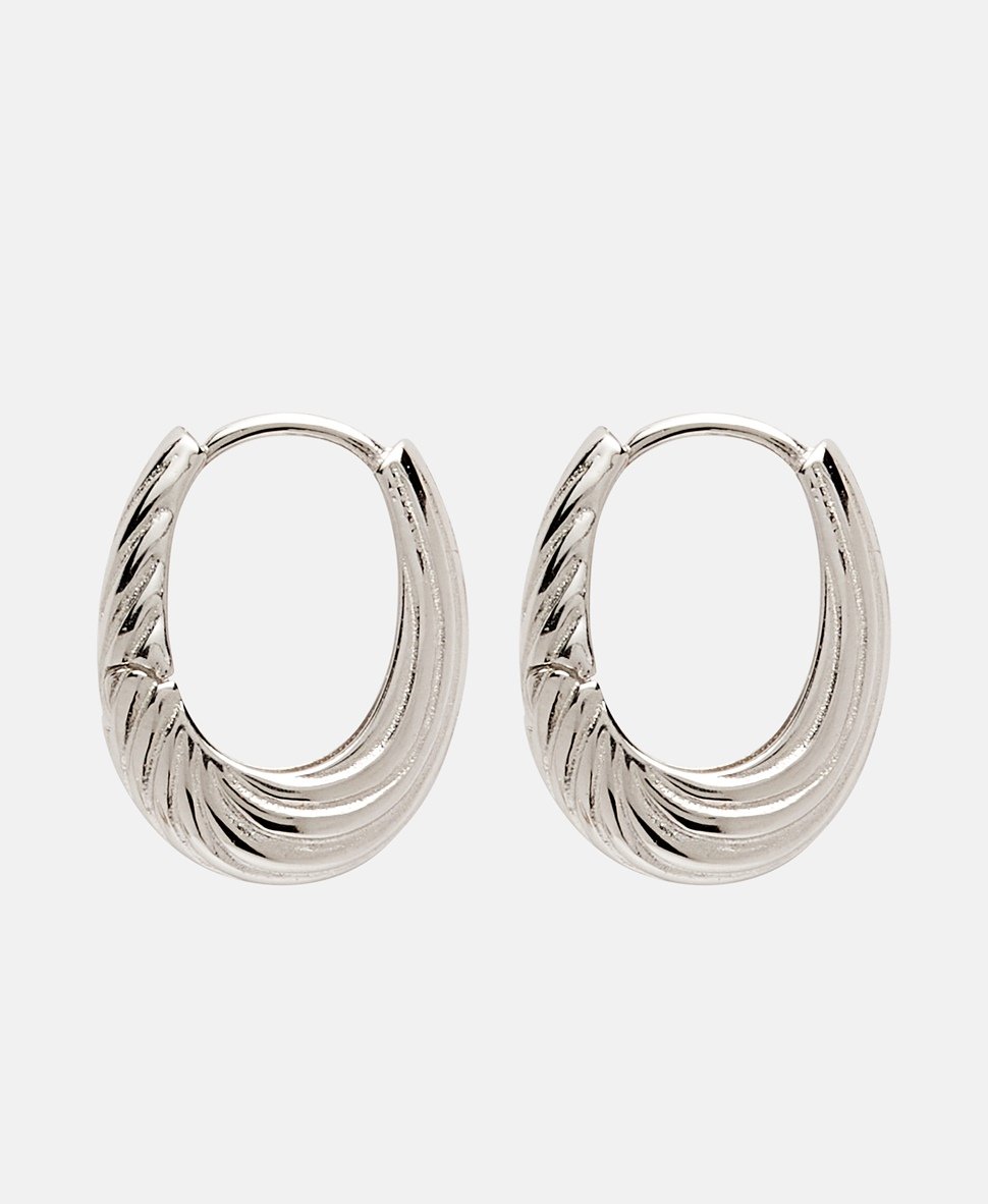 Lawrence Grey Jewelry Obručové náušnice Stříbrná 2