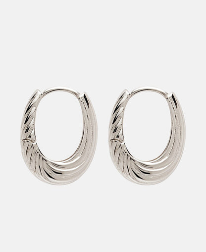 Lawrence Grey Jewelry Obručové náušnice Stříbrná 2