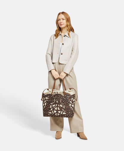 Marc Cain kabelka shopper Camel 5