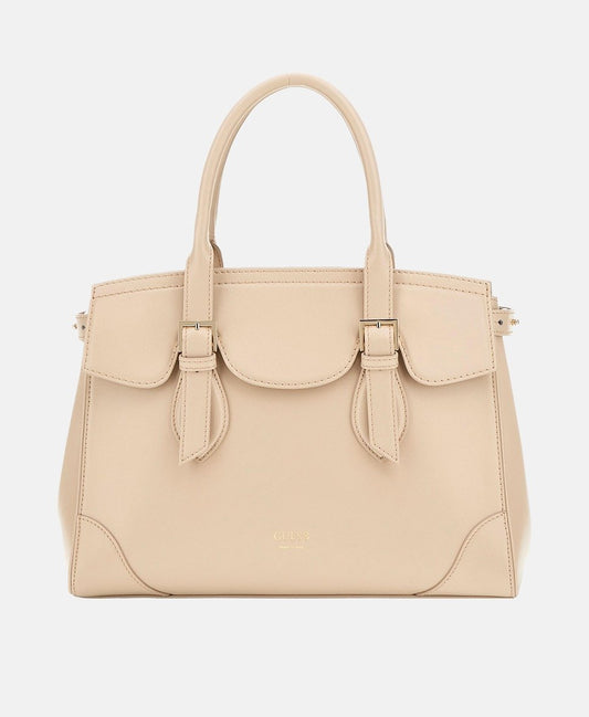 Guess kožená kabelka tote Béžová 1