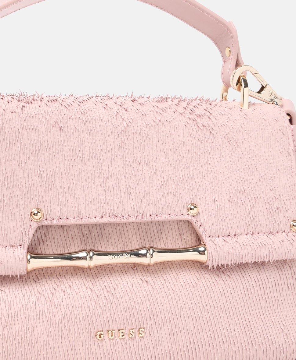 Guess kožená kabelka Růžová 2