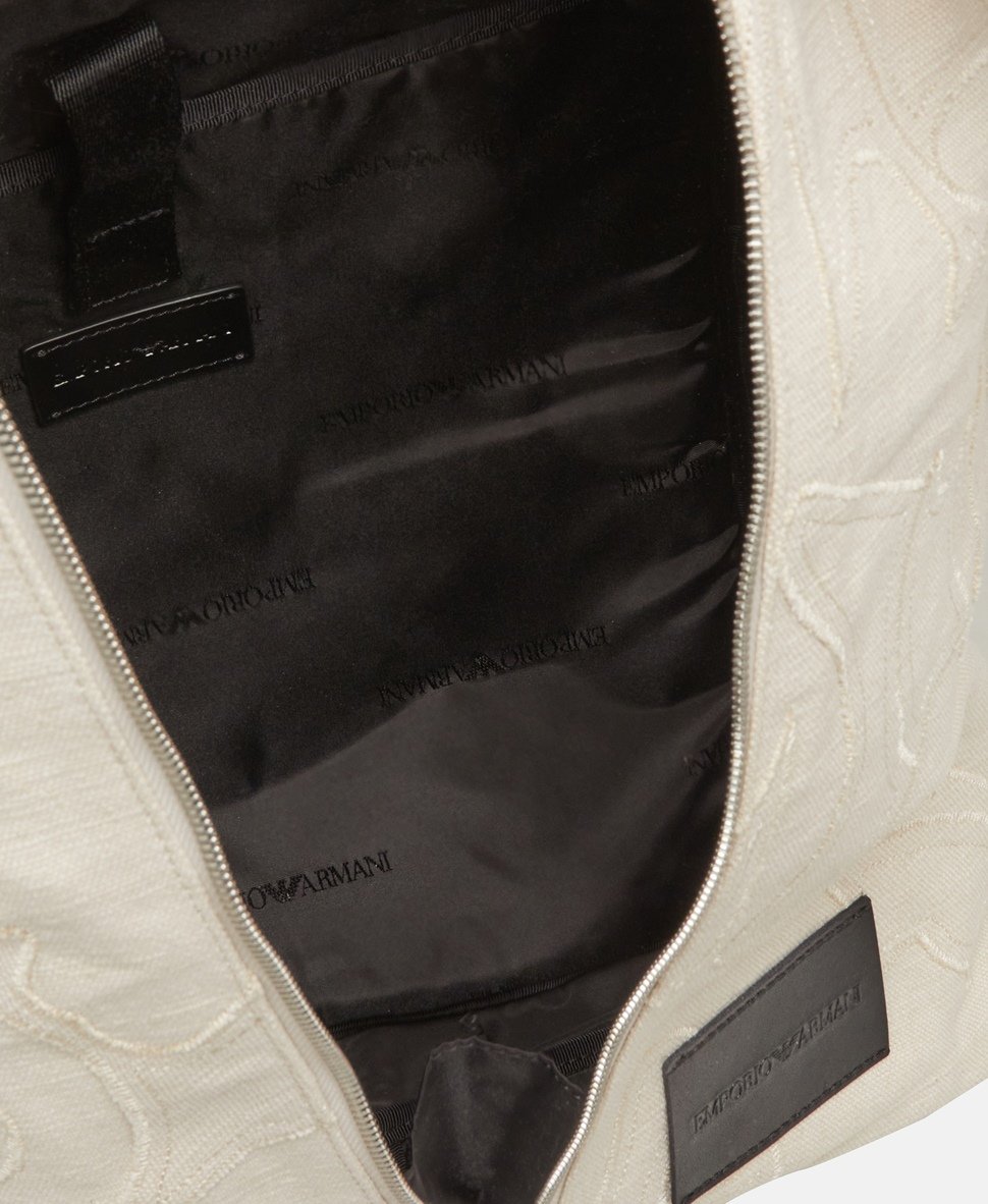 Emporio Armani Sportovní taška Bílá vlna 3
