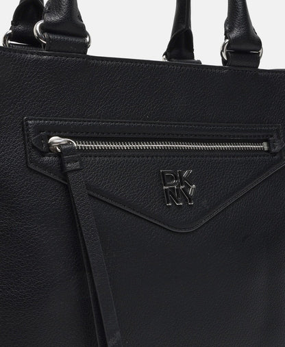 DKNY kožená kabelka tote Černá 2