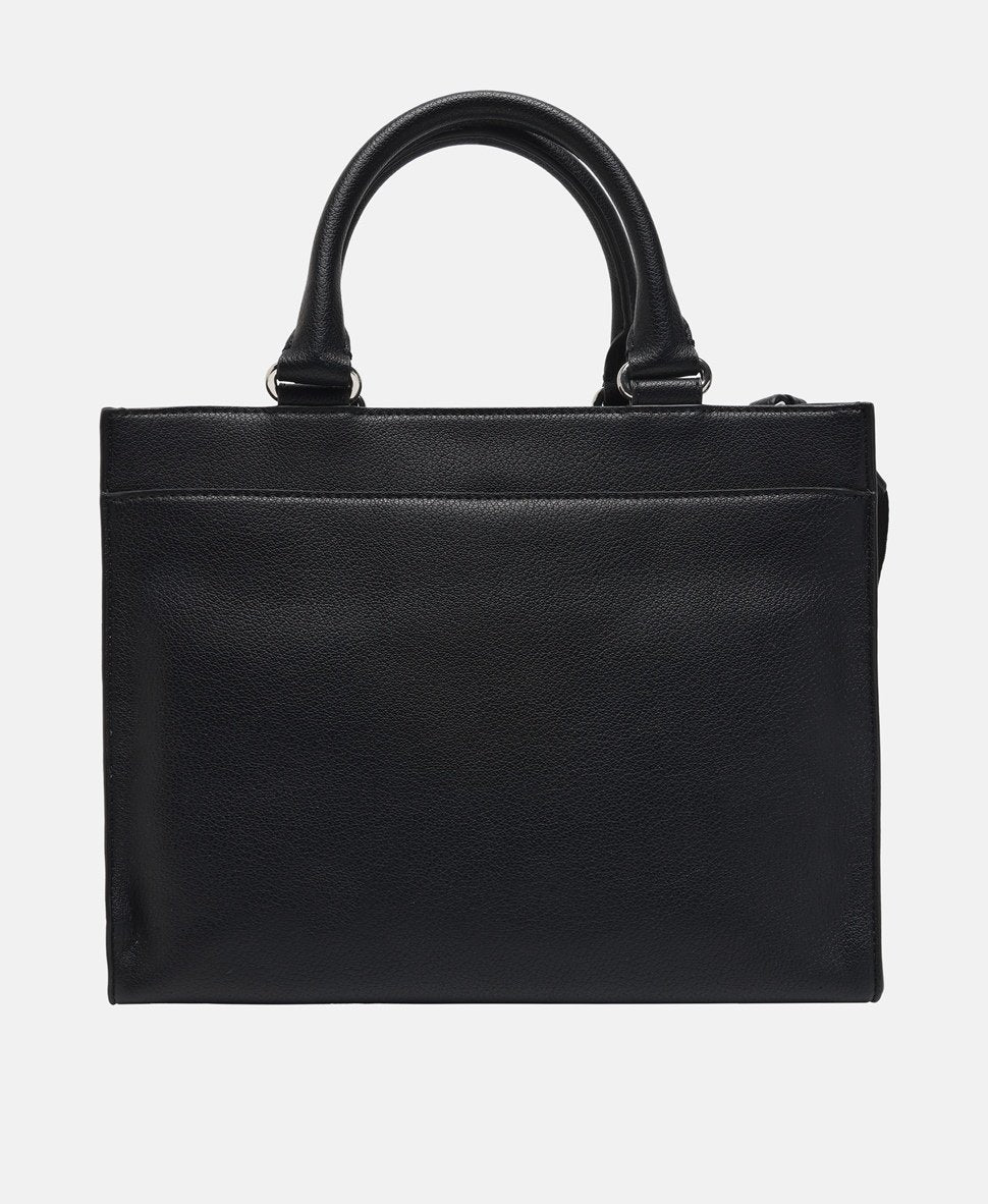 DKNY kožená kabelka tote Černá 4