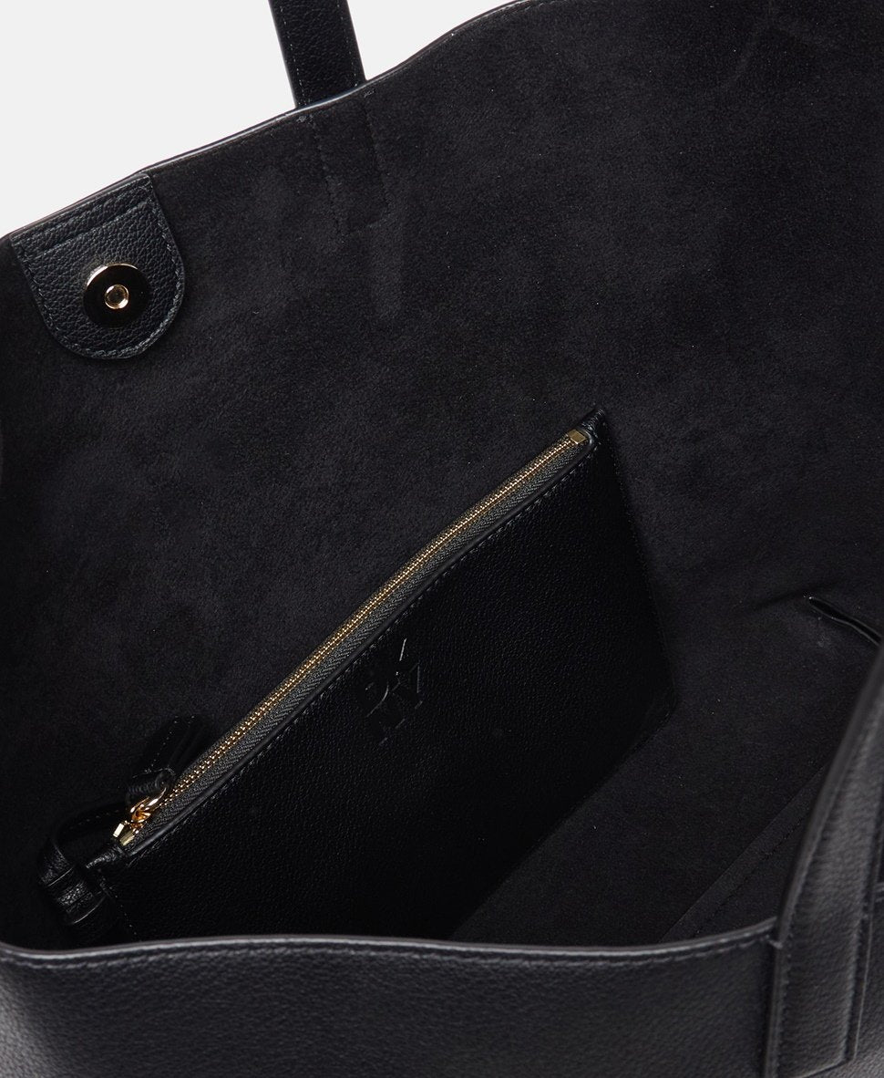 DKNY kožená kabelka shopper Černá 3