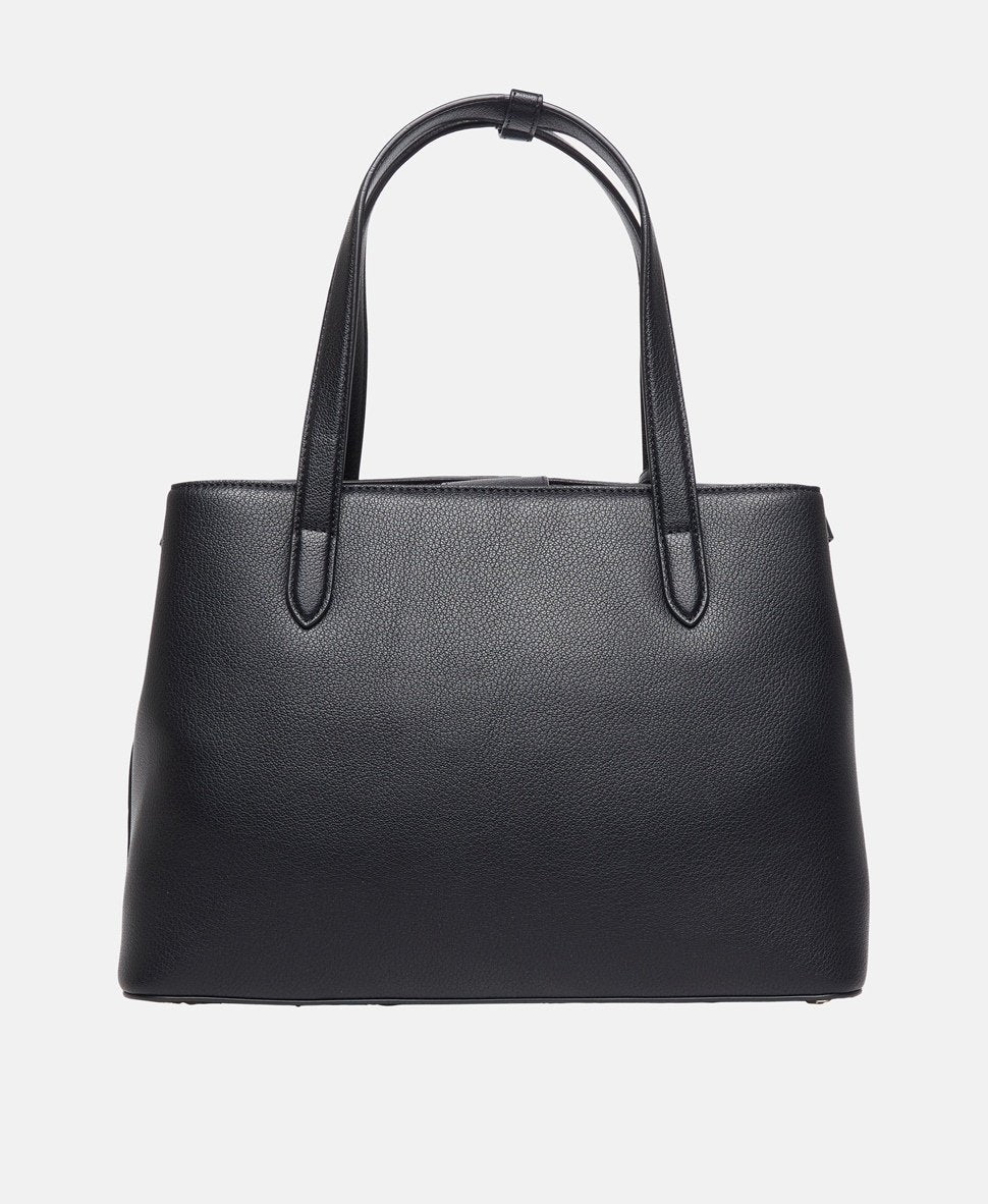 DKNY kožená kabelka tote Černá 4