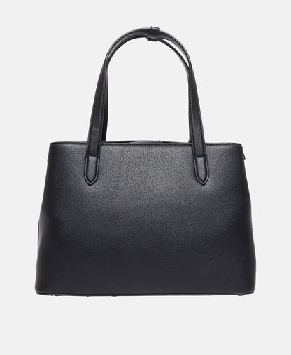 DKNY kožená kabelka tote Černá 4