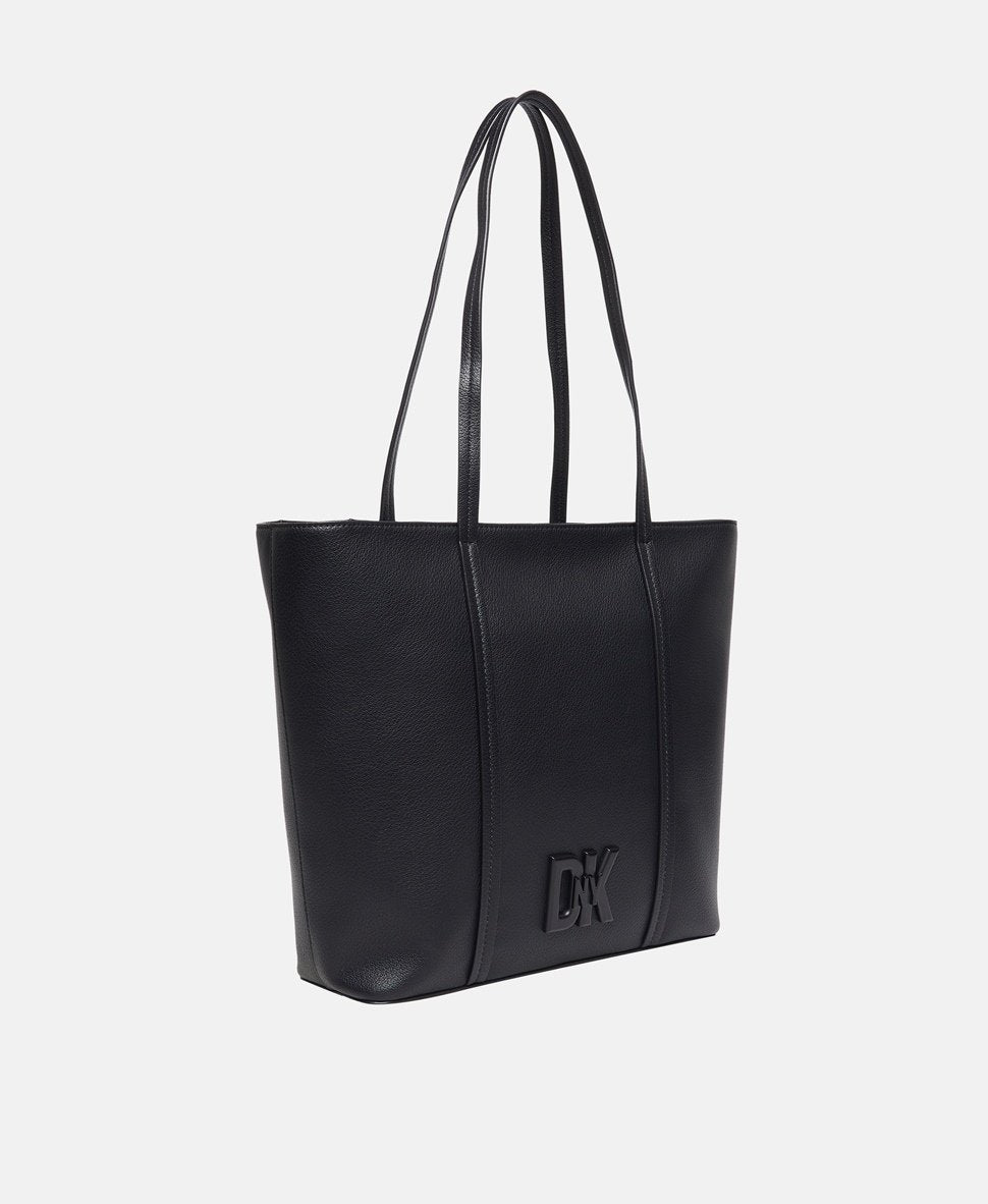 DKNY kožená kabelka shopper Černá 1
