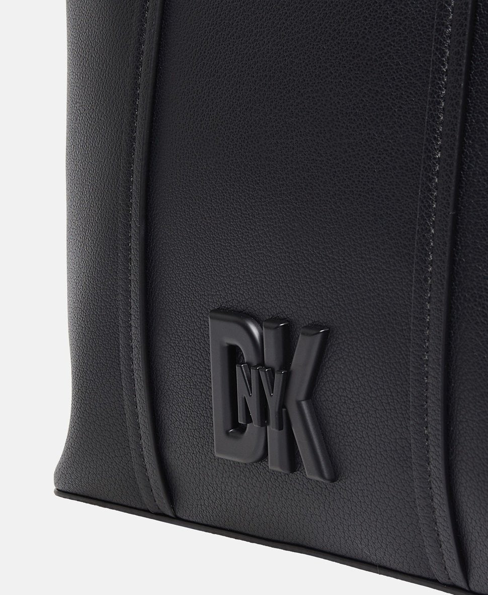DKNY kožená kabelka shopper Černá 2
