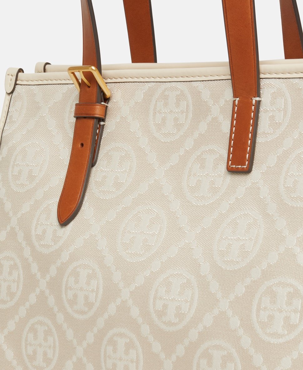 Tory Burch kožená kabelka tote Bílá 2