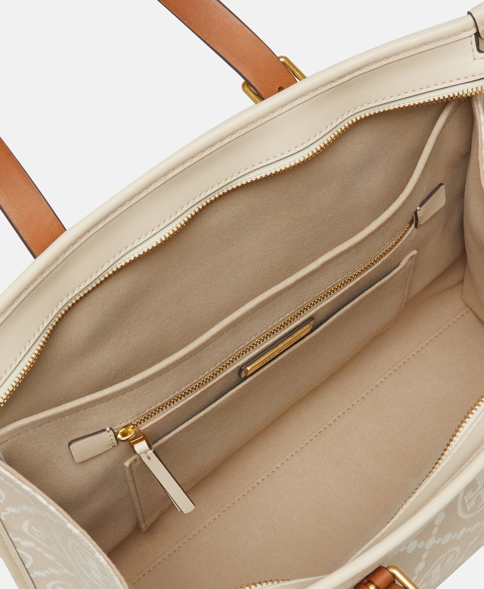 Tory Burch kožená kabelka tote Bílá 3
