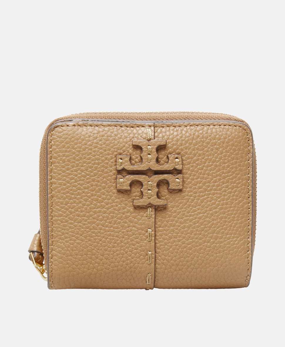 Tory Burch kožená peněženka Hnědá 1