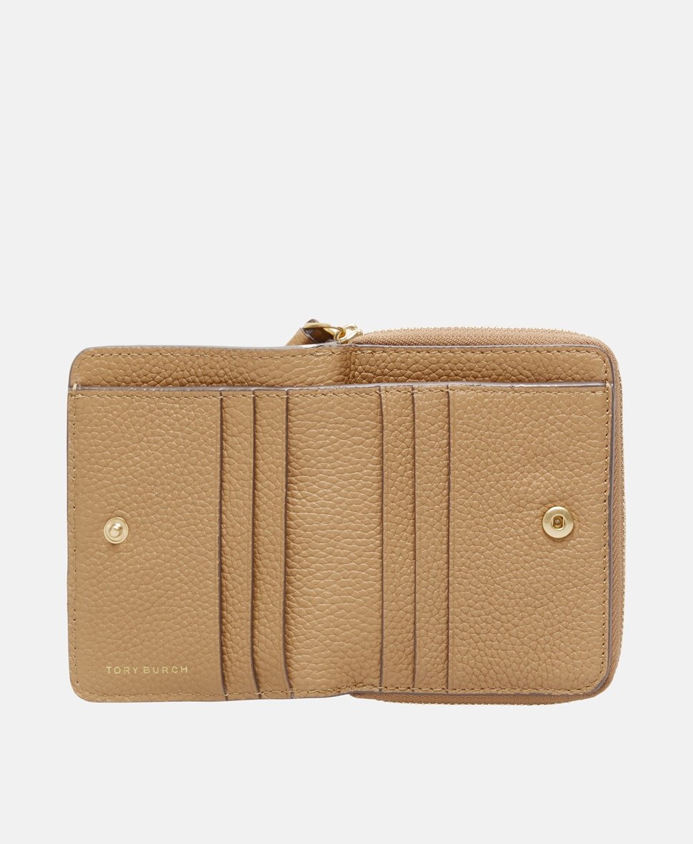 Tory Burch kožená peněženka Hnědá 3