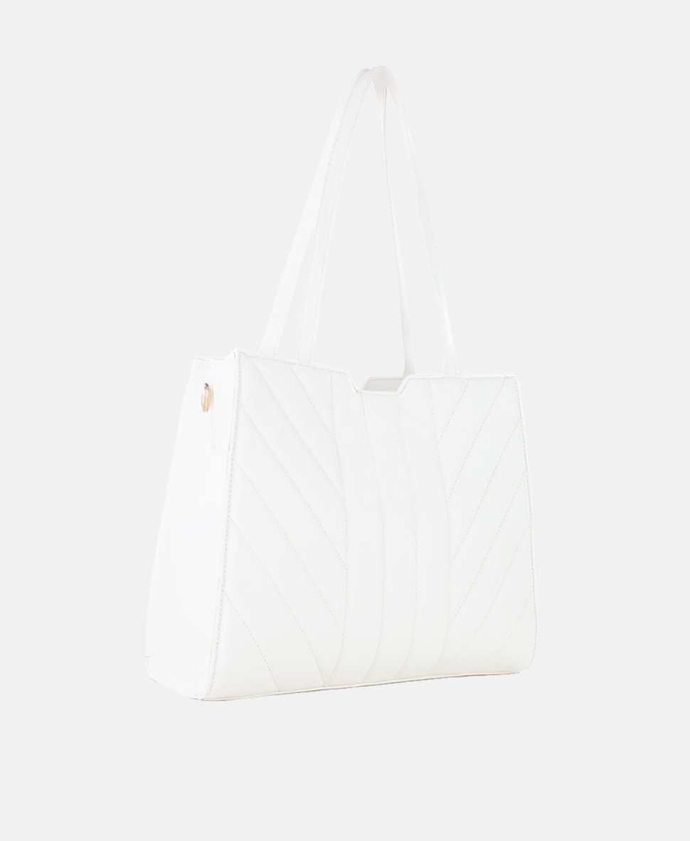 VALENTINO kabelka tote Bílá 3
