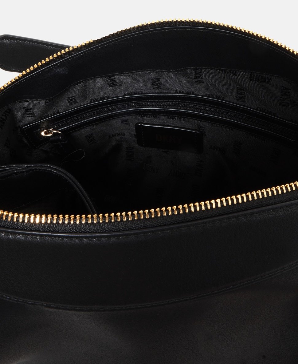 DKNY kožená hobo kabelka Černá 3