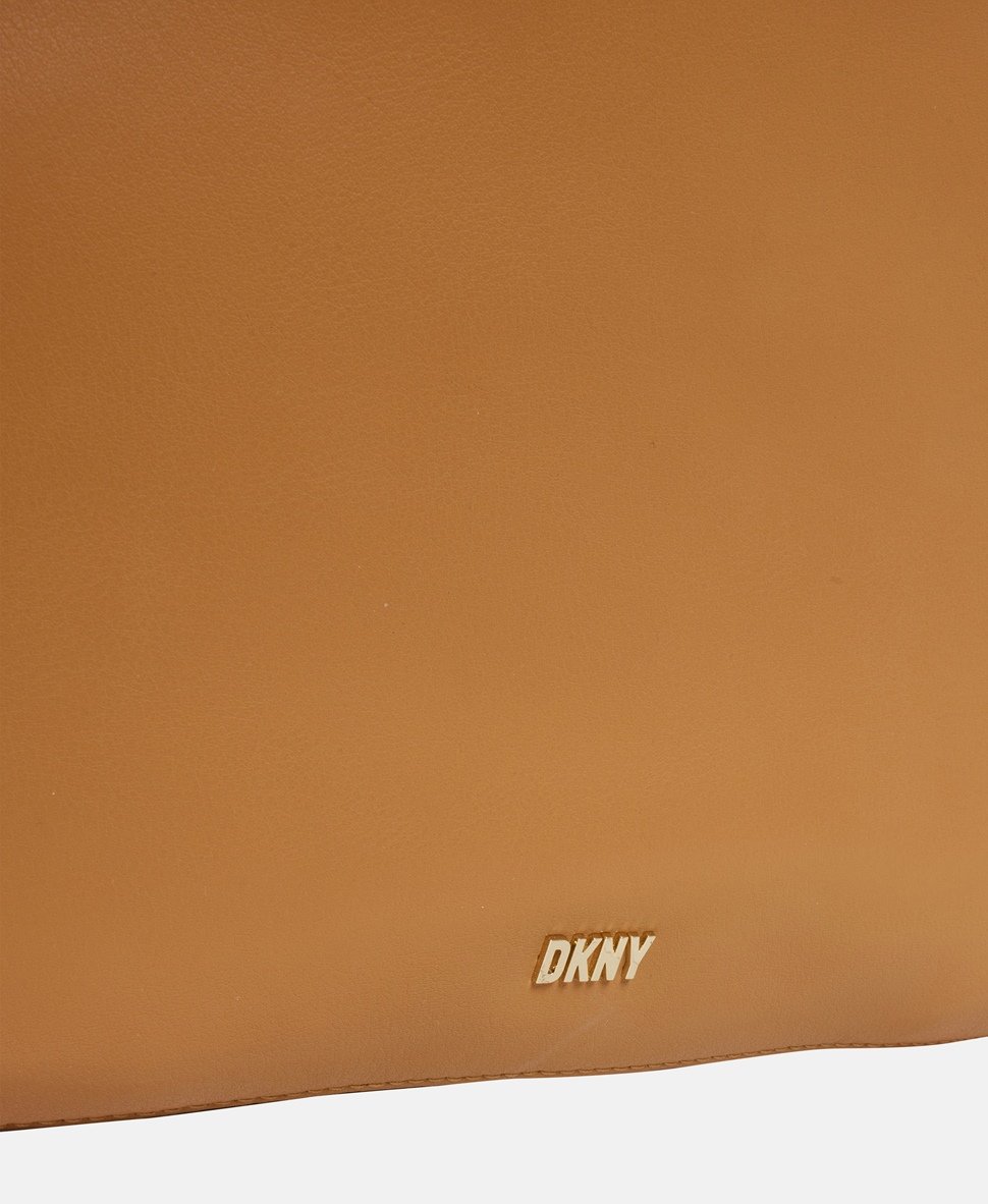 DKNY kožená hobo kabelka Camel 2