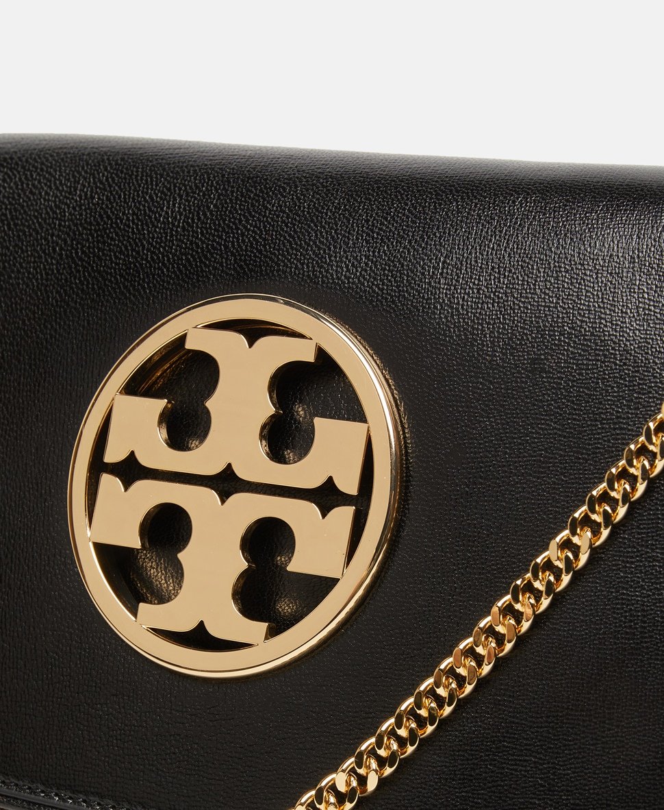 Tory Burch kožené psaníčko Černá 2