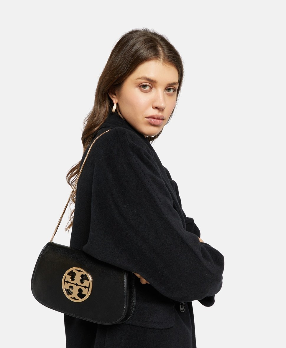 Tory Burch kožené psaníčko Černá 5