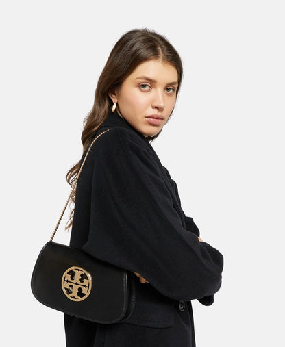 Tory Burch kožené psaníčko Černá 5