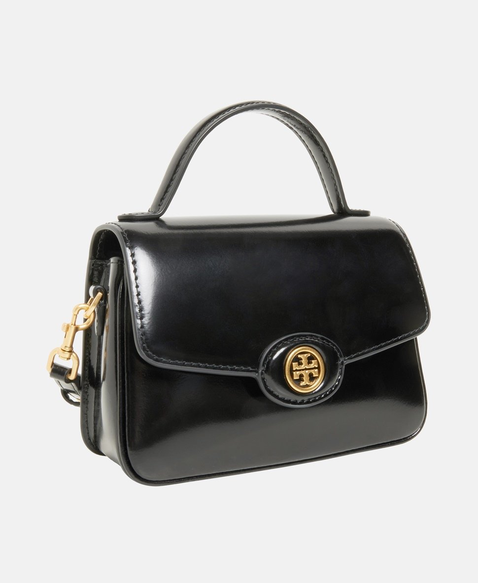 Tory Burch Kožená kabelka přes rameno Černá 1