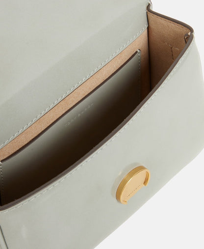 Tory Burch kožená kabelka Šedá 3