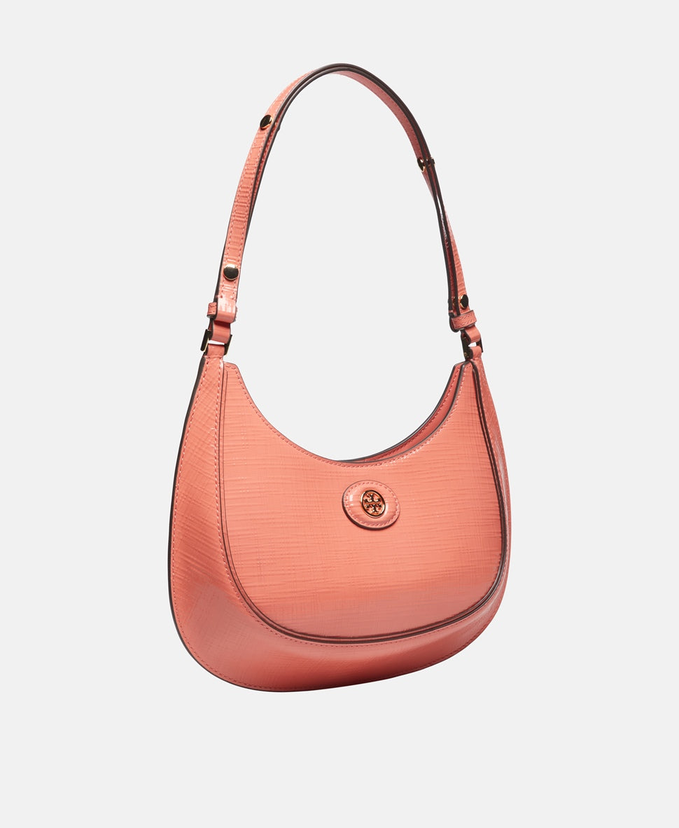 Tory Burch Kožená kabelka přes rameno Oranžová 1
