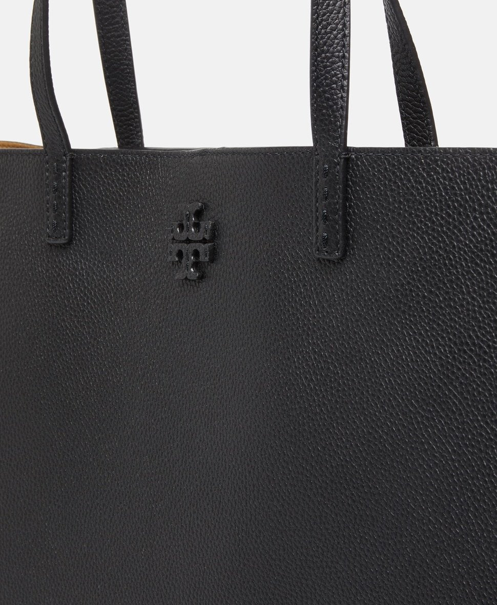 Tory Burch kožená kabelka shopper Černá 2