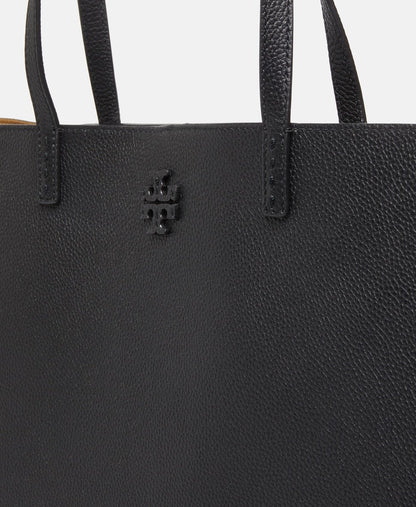 Tory Burch kožená kabelka shopper Černá 2