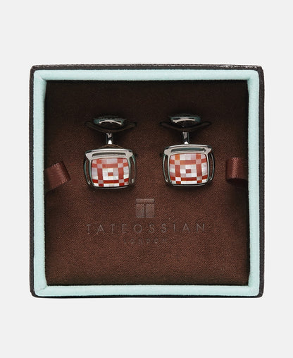 Tateossian manžetové knoflíčky Červená 3