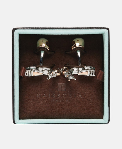 Tateossian manžetové knoflíčky Růžově zlatá 3