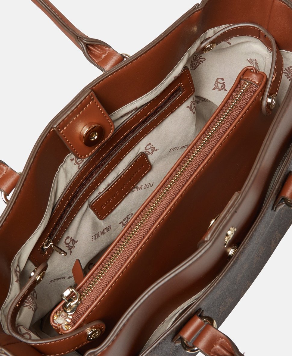 Steve Madden kabelka přes rameno Hnědá 3
