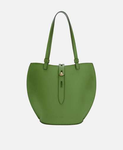 Furla kožená kabelka tote Zelená 1