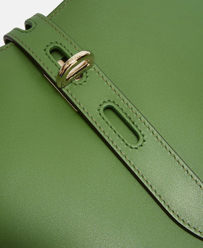 Furla kožená kabelka tote Zelená 2