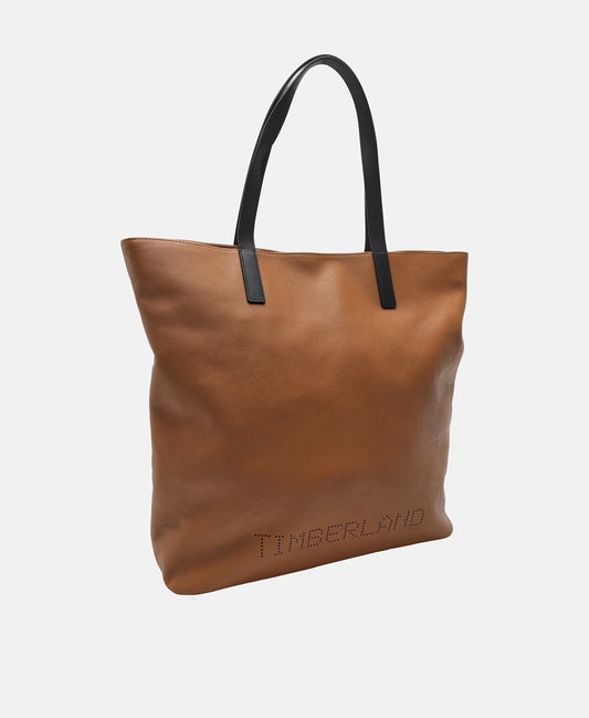 Timberland kožená kabelka shopper Koňaková 1