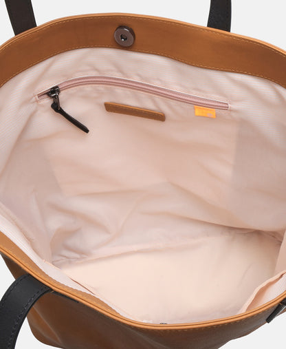 Timberland kožená kabelka shopper Koňaková 3