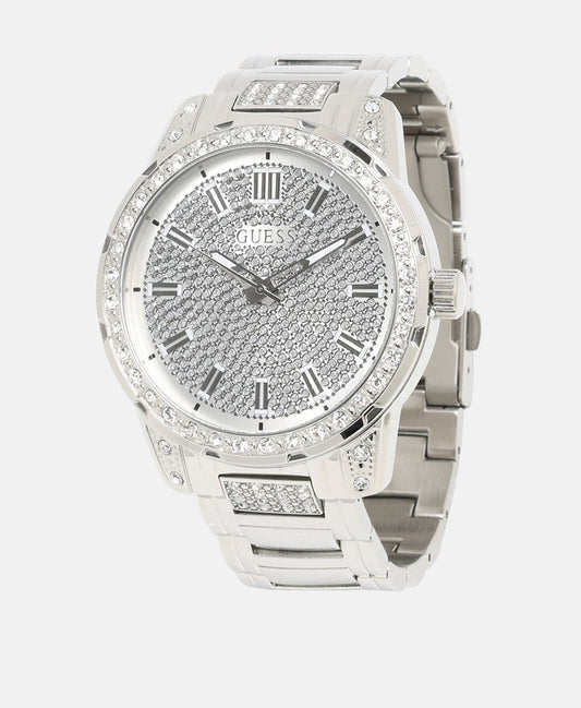 Guess hodinky s diamanty Stříbrná 1