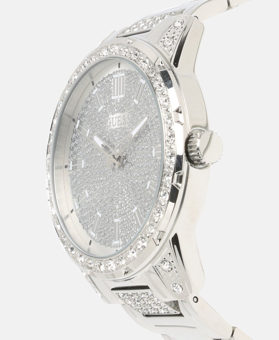 Guess hodinky s diamanty Stříbrná 2