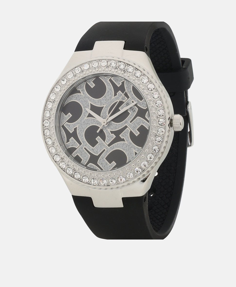 Guess hodinky s diamanty Stříbrná 1