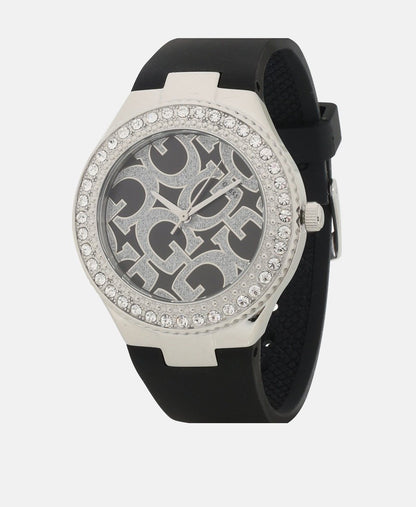 Guess hodinky s diamanty Stříbrná 1