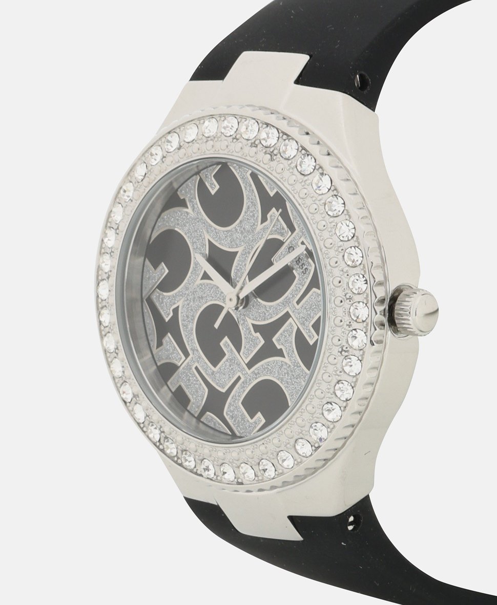 Guess hodinky s diamanty Stříbrná 2