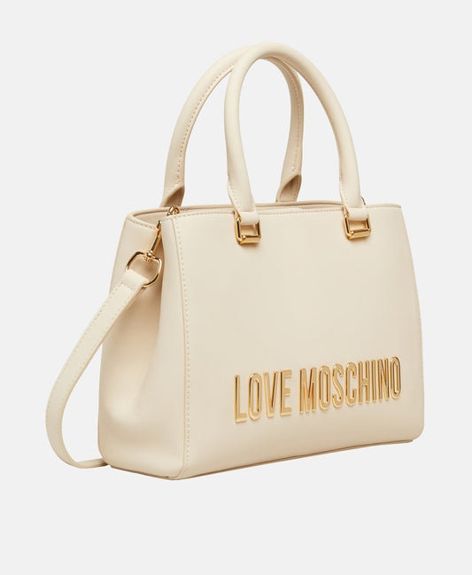 Love Moschino kabelka tote Bílá vlna 1