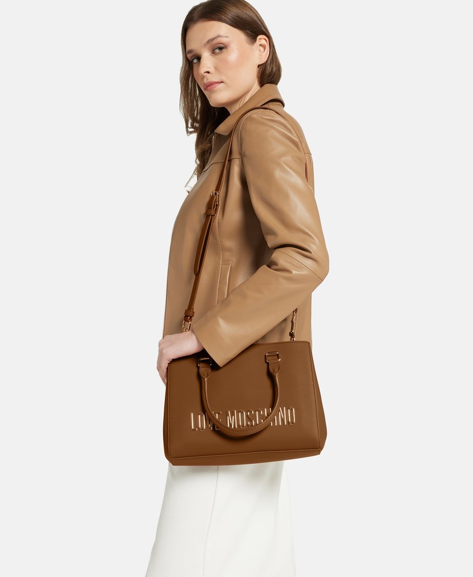 Love Moschino kabelka tote Hnědá 5