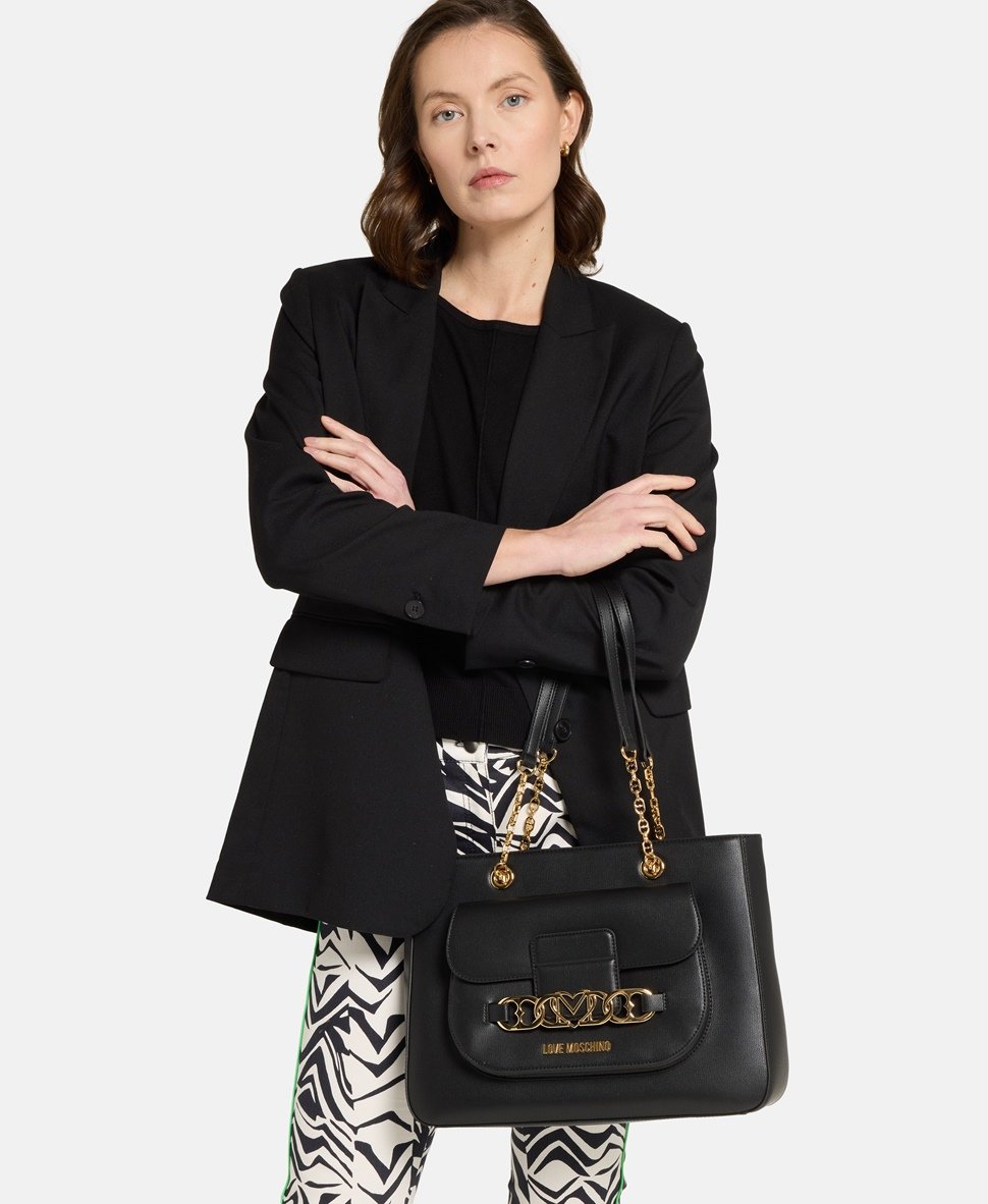 Love Moschino kabelka tote Černá 5