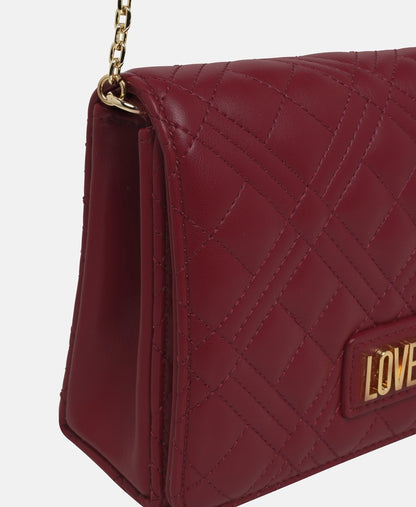 Love Moschino kabelka přes rameno Bordó 2