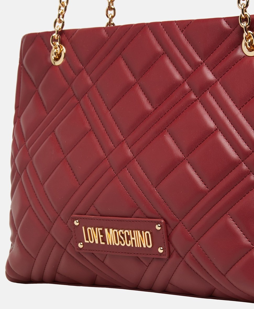 Love Moschino kabelka tote Bordó 2