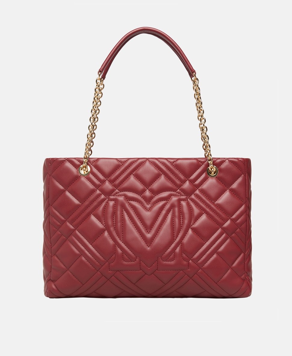 Love Moschino kabelka tote Bordó 4