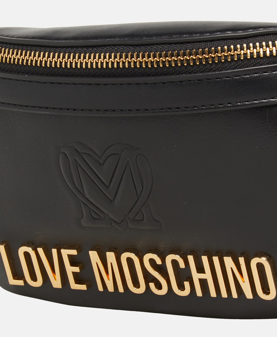Love Moschino kožená ledvinka Černá 2