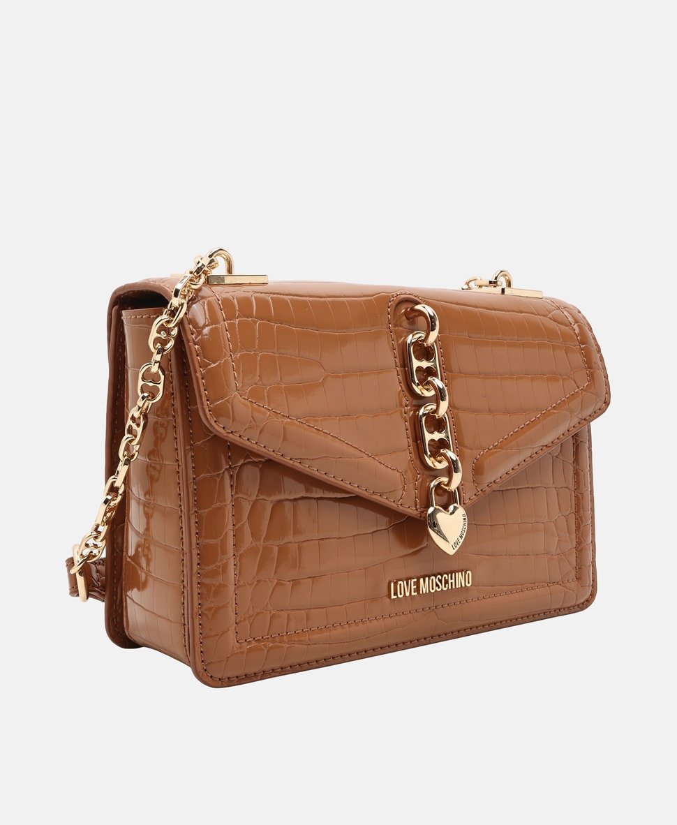 Love Moschino kabelka přes rameno Hnědá 1
