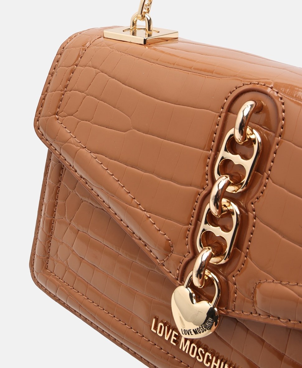 Love Moschino kabelka přes rameno Hnědá 2