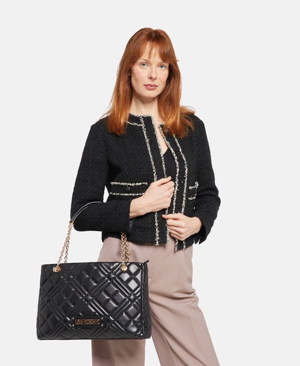 Love Moschino kabelka tote Černá 5